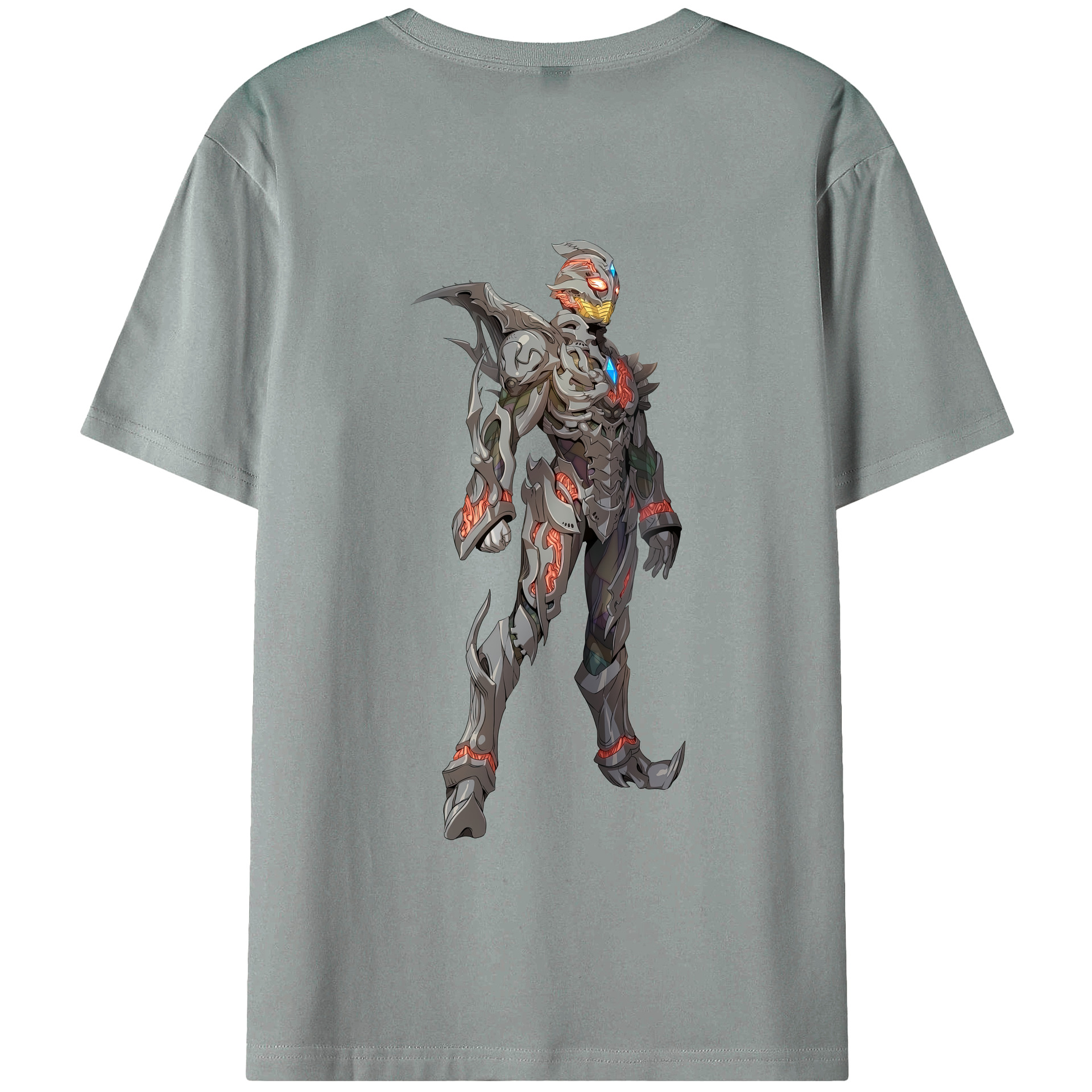 （画像用） ウルトラマン Ultraman 綿100％ メンズ半袖Tシャツ（バックプリント） 通気性